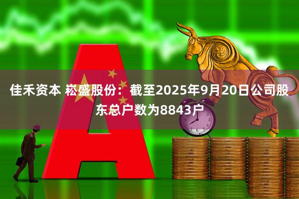 佳禾资本 崧盛股份：截至2025年9月20日公司股东总户数为8843户